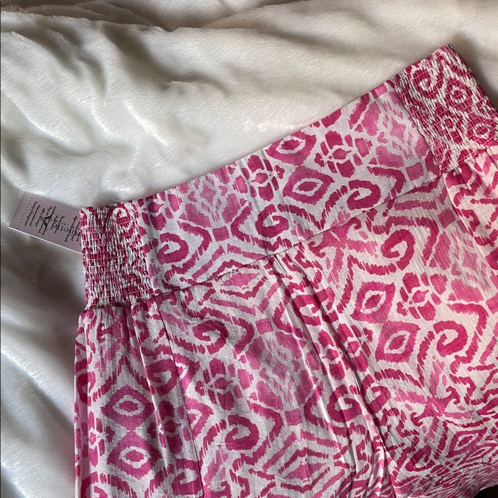 Pink And White Patterned Pants - image 2